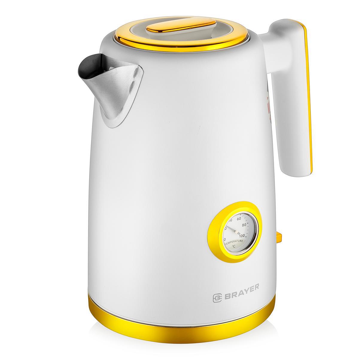 Изображение товара Электрический чайник BRAYER BR1018 с термометром и системой фильтрации 1.7 л