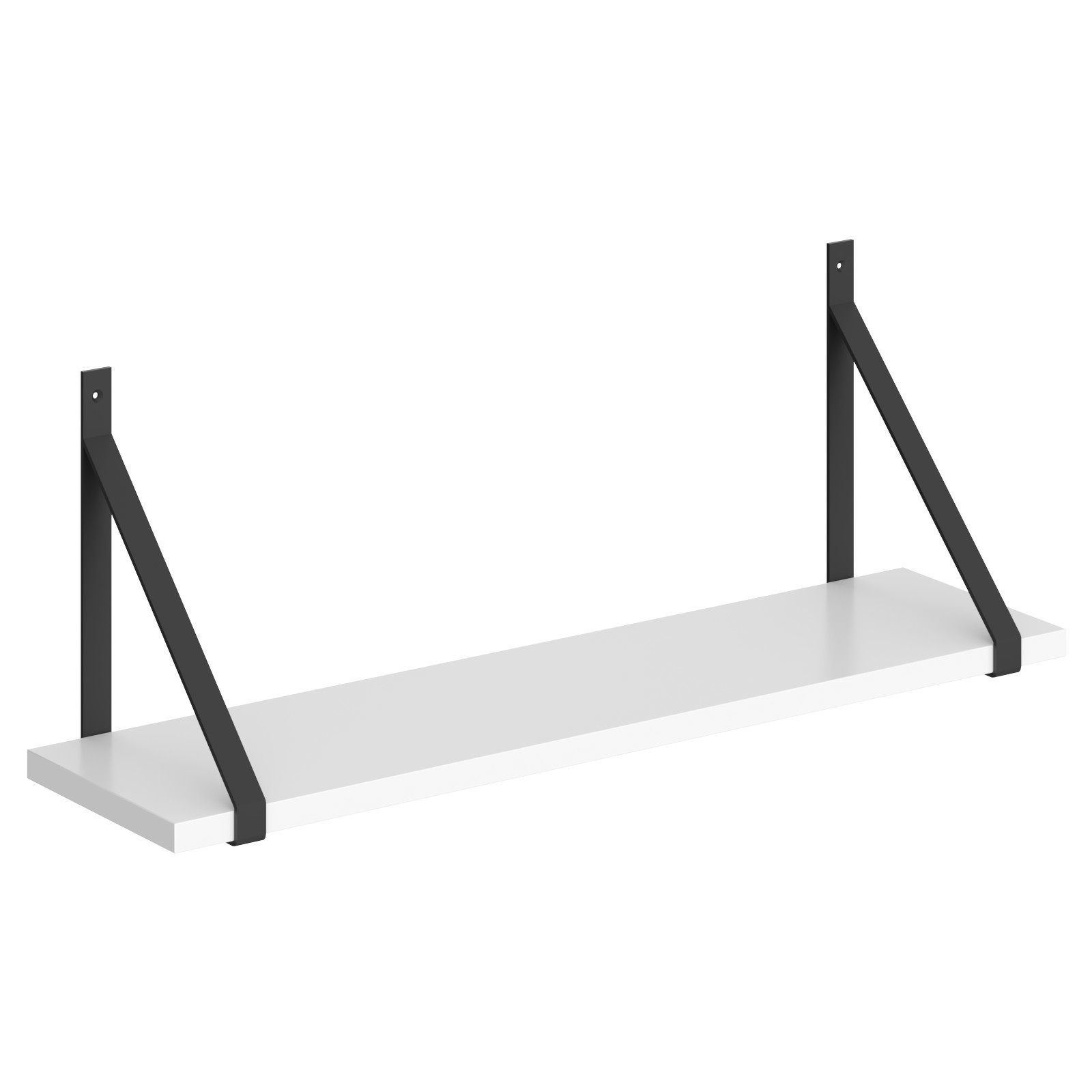 Изображение товара Полка с полкодержателями Skyland SH1-GINO 83 см белая для дома и офиса