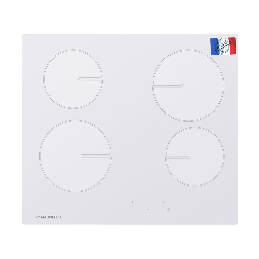 Изображение товара Электрическая варочная панель MAUNFELD MVCE59.4HL.SZ-WH 4 конфорки белая стеклокерамика