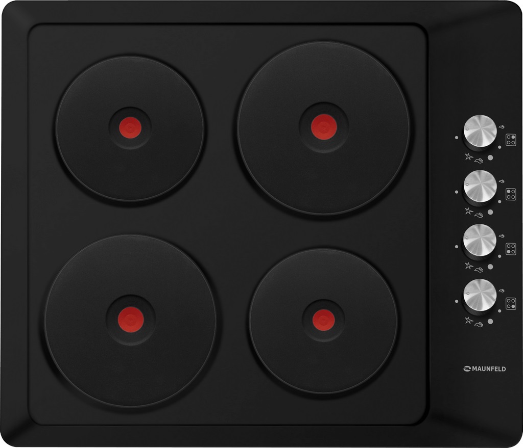 Изображение товара Электрическая варочная панель Maunfeld EEHE.64.4B 59 см 4 конфорки цвет черный
