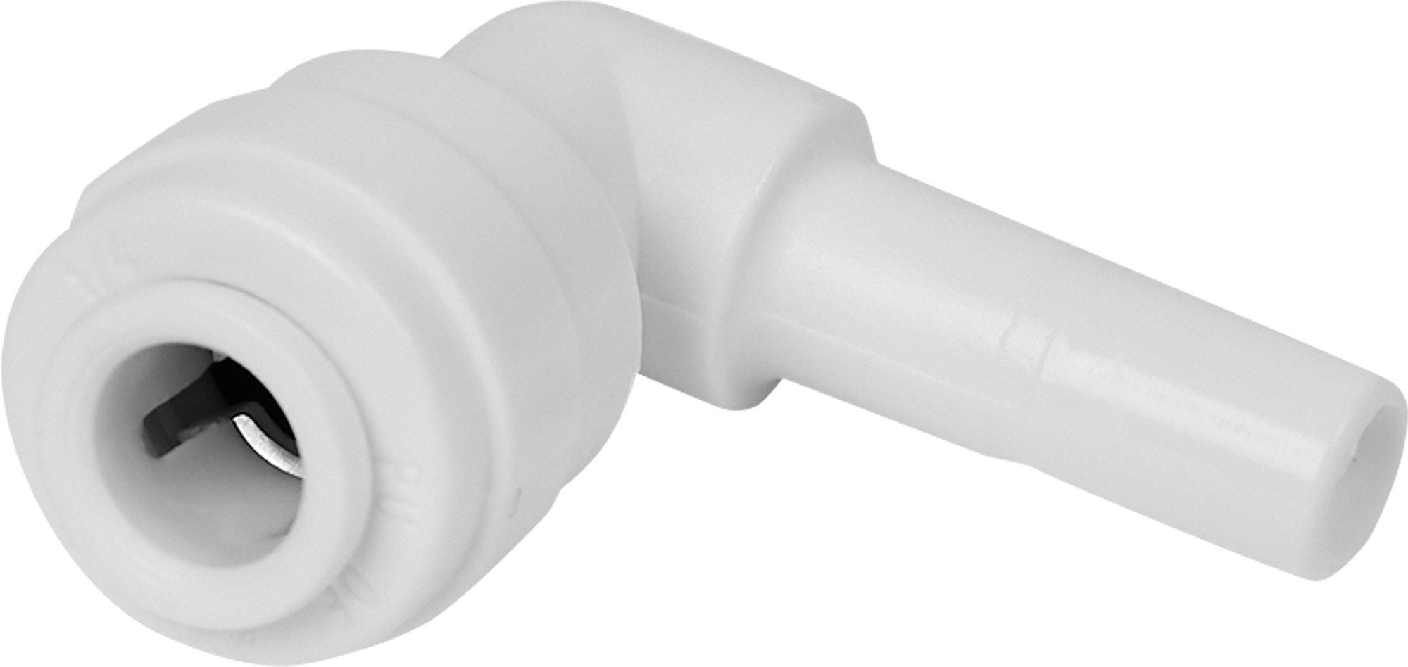 Изображение товара Угловой фитинг QF 1/4 тройка пластиковый для водоочистителя