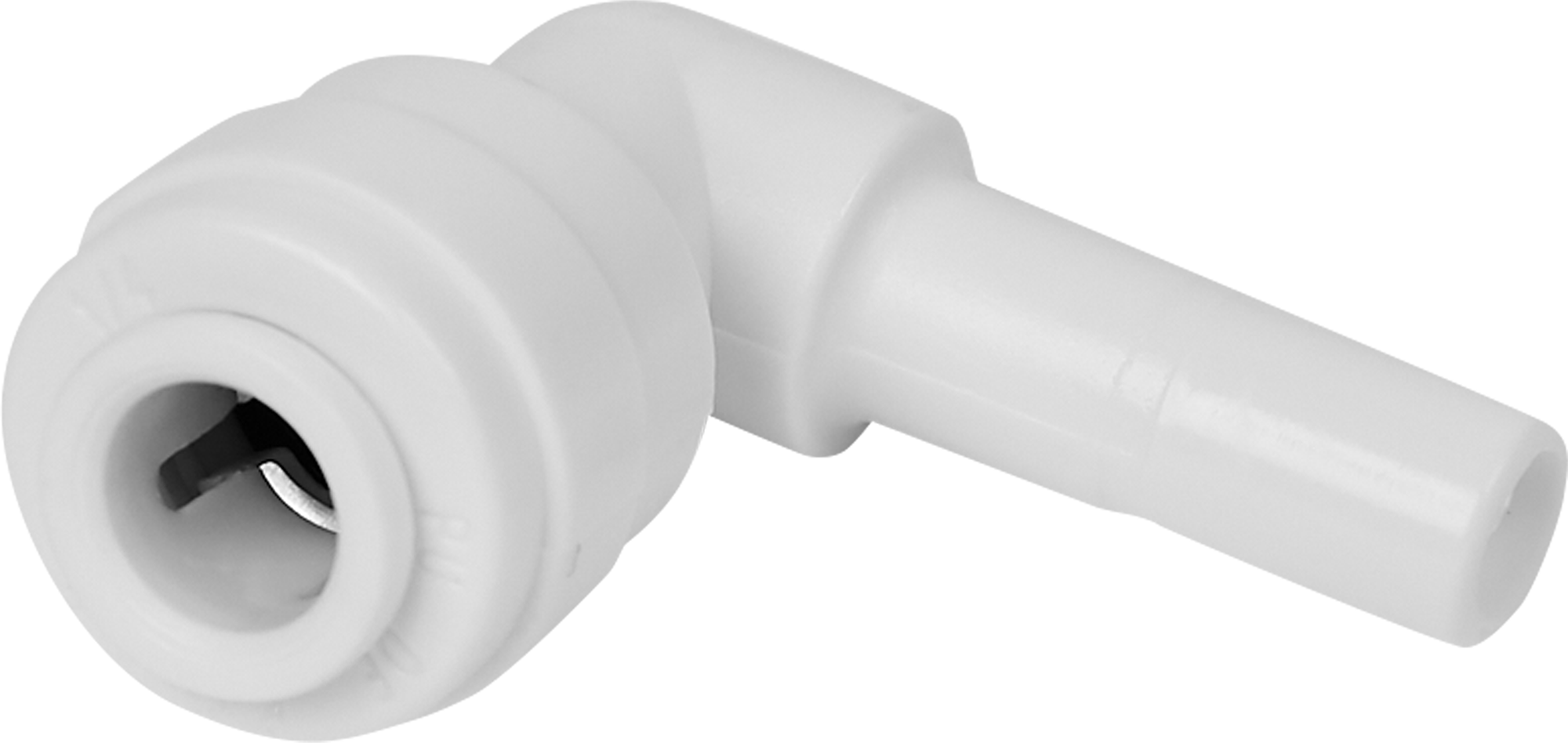 Фитинг угловой QF 1/4" - трубка 1/4" пластик