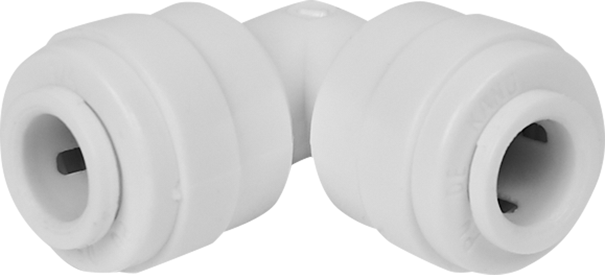 Фитинг угловой QF 1/4"- QF 1/4" пластик