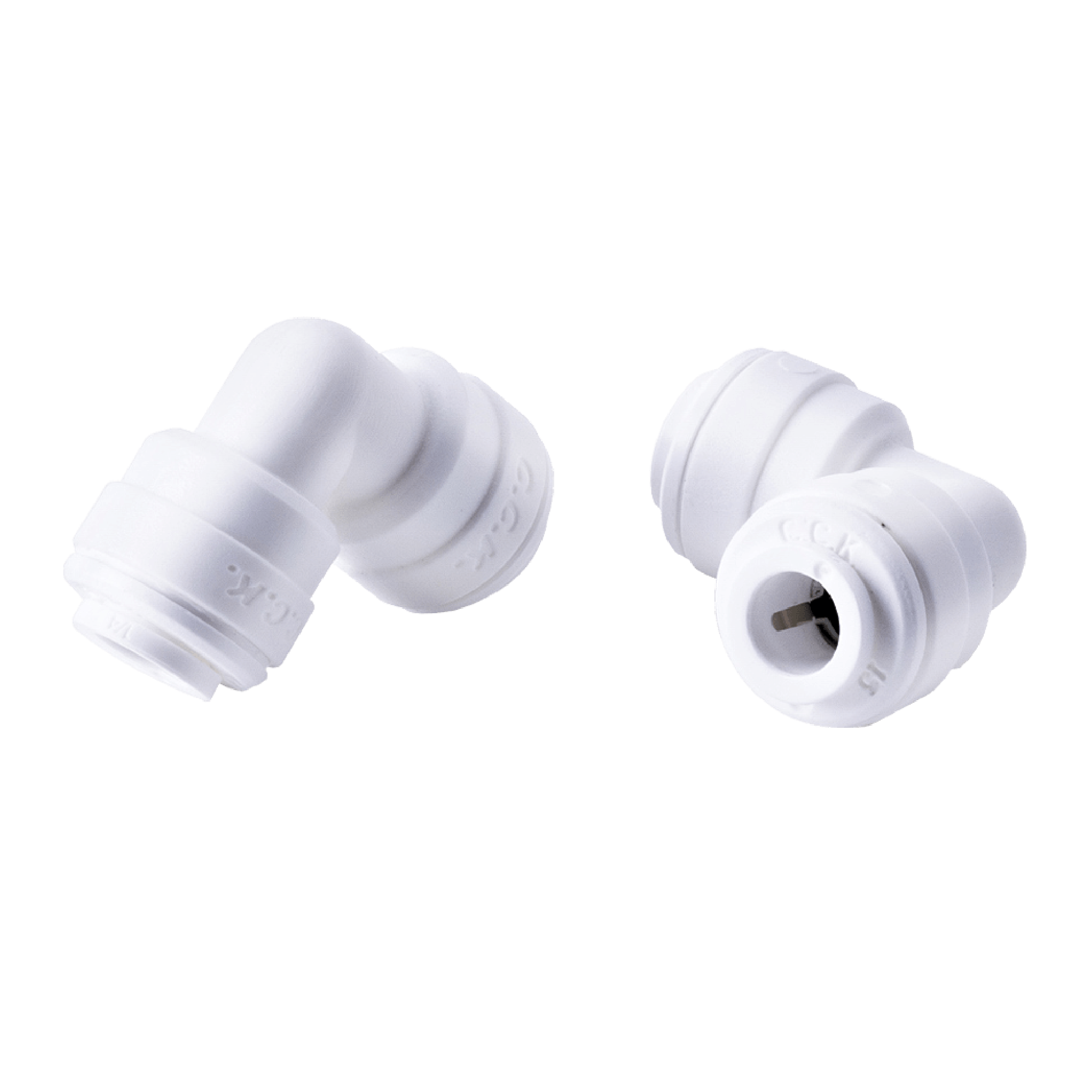 Фитинг угловой QF 1/4"- QF 1/4" пластик - 1