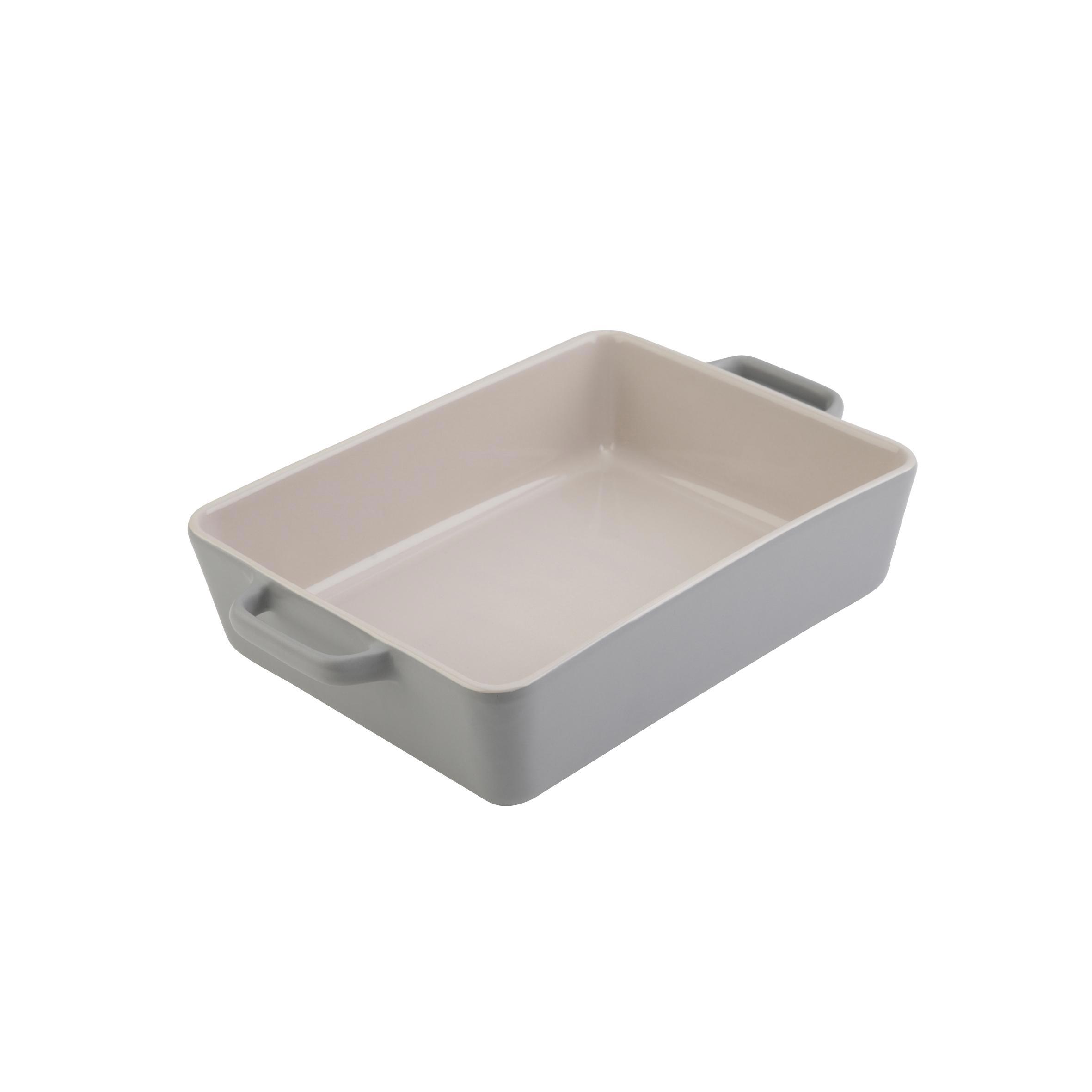 Изображение товара Форма для запекания AXENTIA из серой керамики прямоугольная 31.5х7х20.5 см
