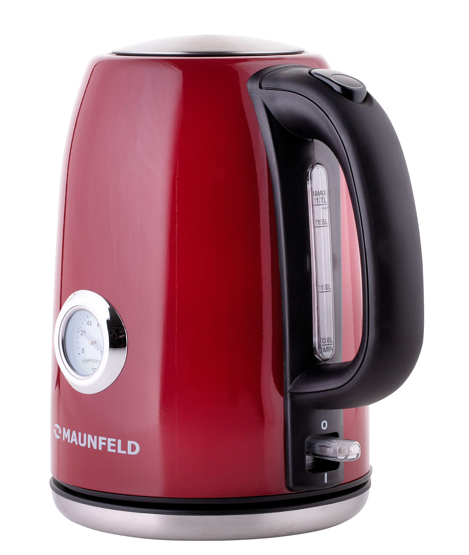 Изображение товара Чайник Maunfeld 2200 Вт и объемом 1.7 л. MFK-624CH цвет красный