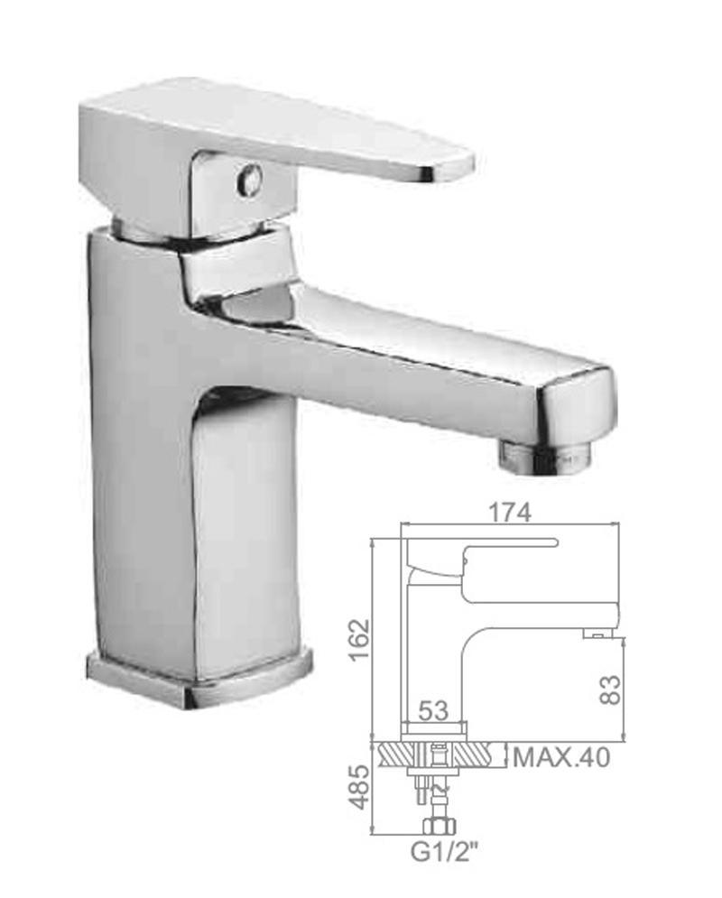 Изображение товара Смеситель для раковины Ledeme L1030