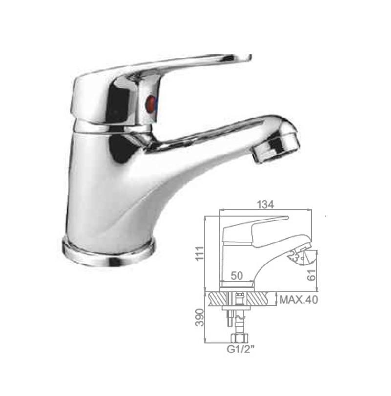 Изображение товара Смеситель для раковины Ledeme L1016