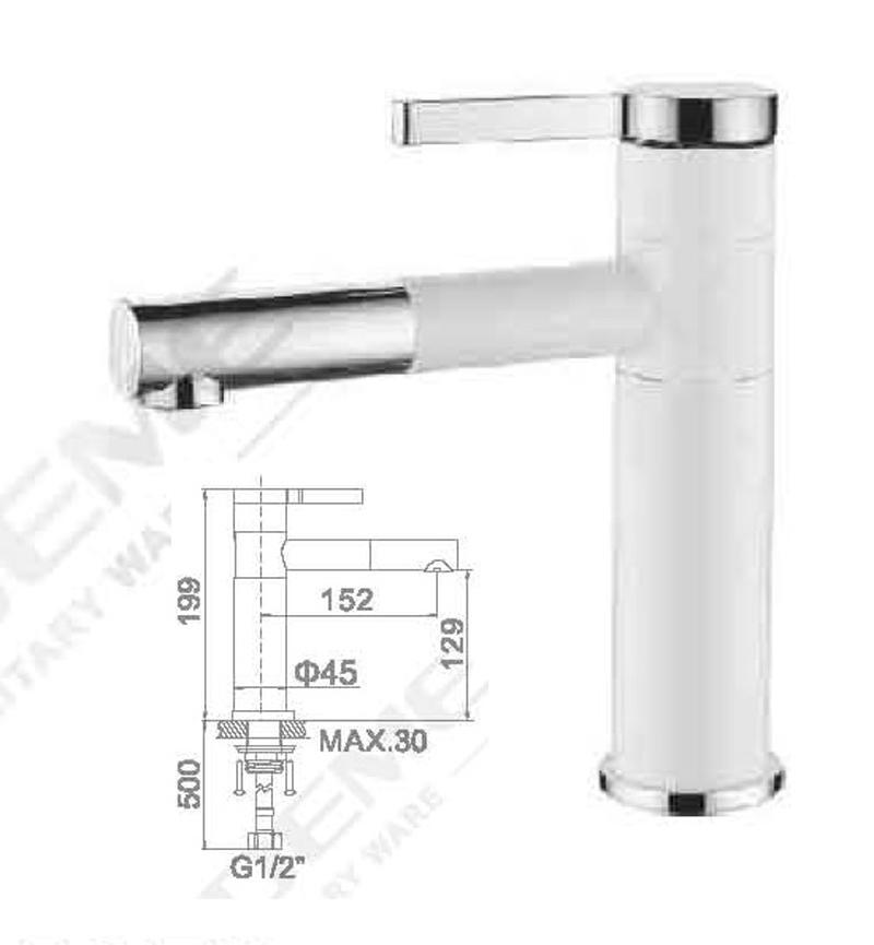 Изображение товара Смеситель для раковины Ledeme L1152
