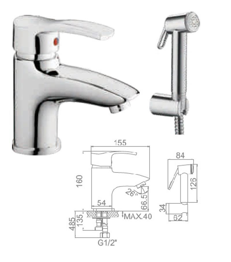 Изображение товара Смеситель для раковины Ledeme L1264