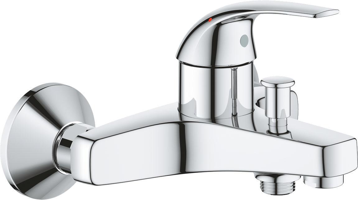 Изображение товара Однорычажный смеситель для ванны Grohe BauContemporary хром настенный монтаж