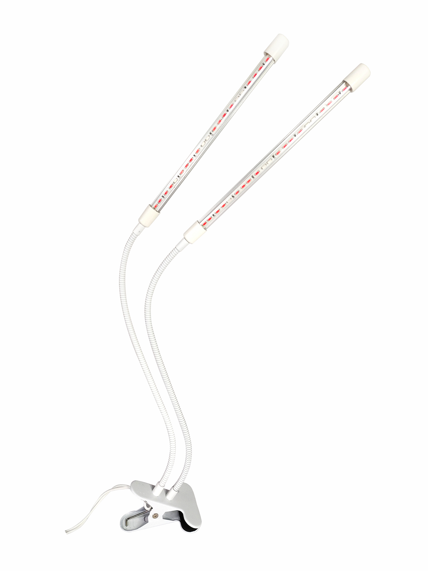 Изображение товара ARTSTYLE TL-FC02S2W - настольная фитолампа, 2 плафона, гибкие стойки, диммер