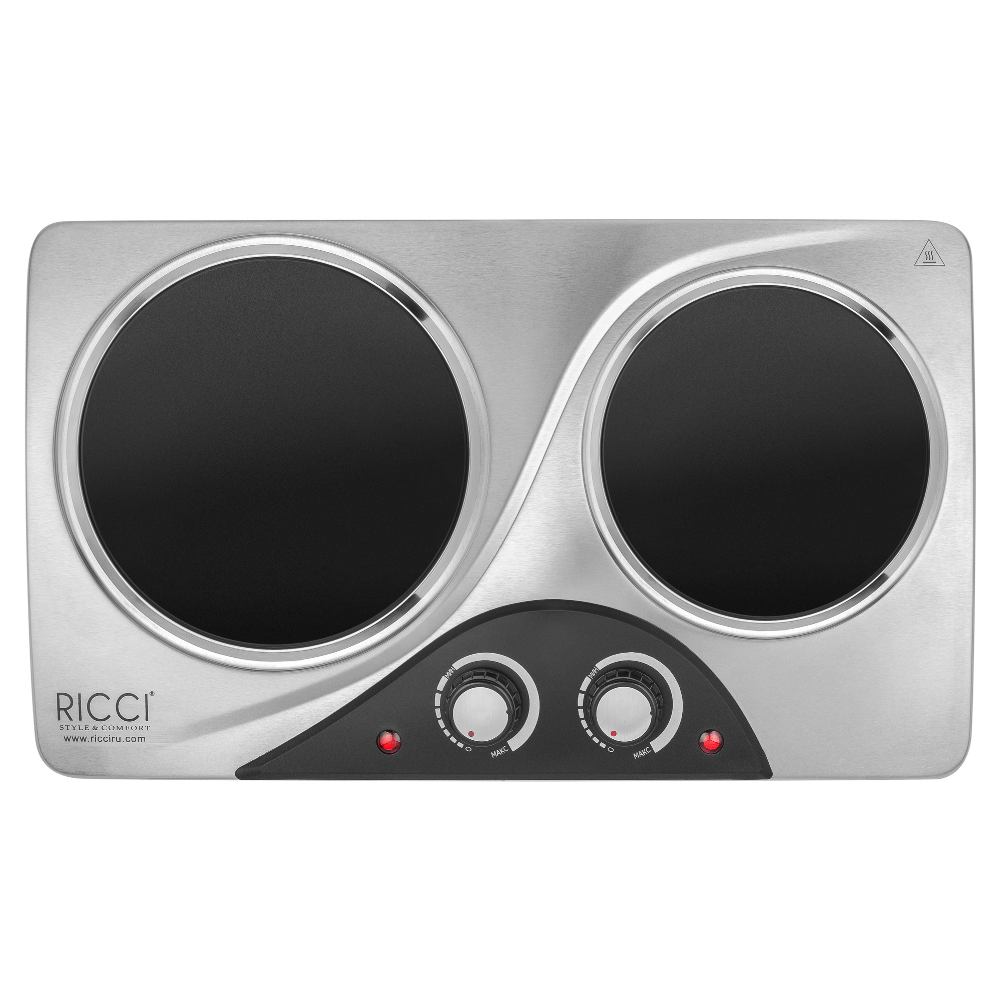 Изображение товара Электрическая настольная плита Ricci RIС-3206 i с 2 конфорками