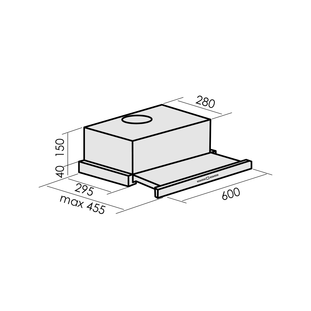 Изображение товара Вытяжка встраиваемая MBS ARALIA 290 WHITE GLASS Изображение товара Вытяжка встраиваемая MBS ARALIA 290 WHITE GLASS
