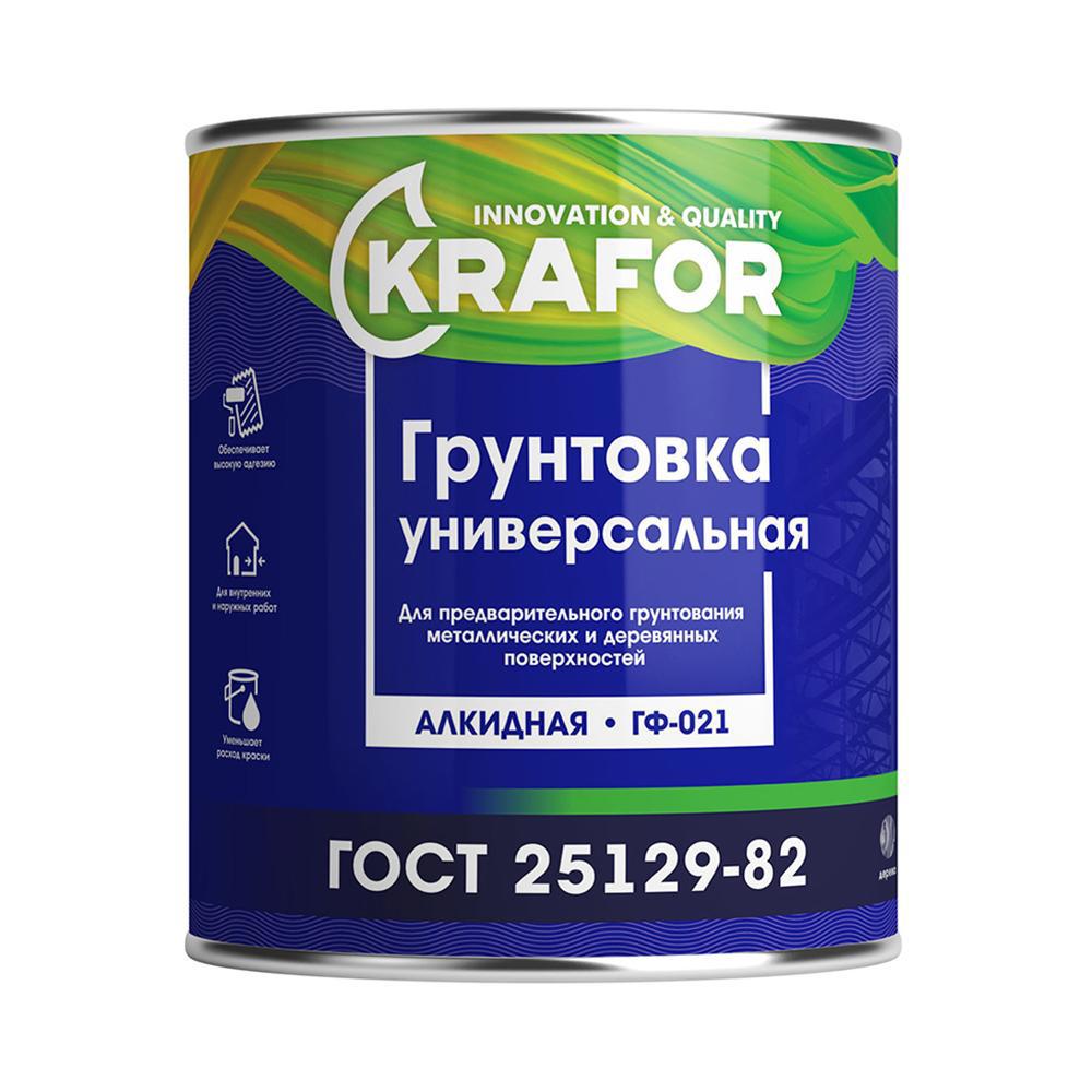 Изображение товара Грунтовка KRAFOR 26305 универсальная, красно-коричневый, 20 кг