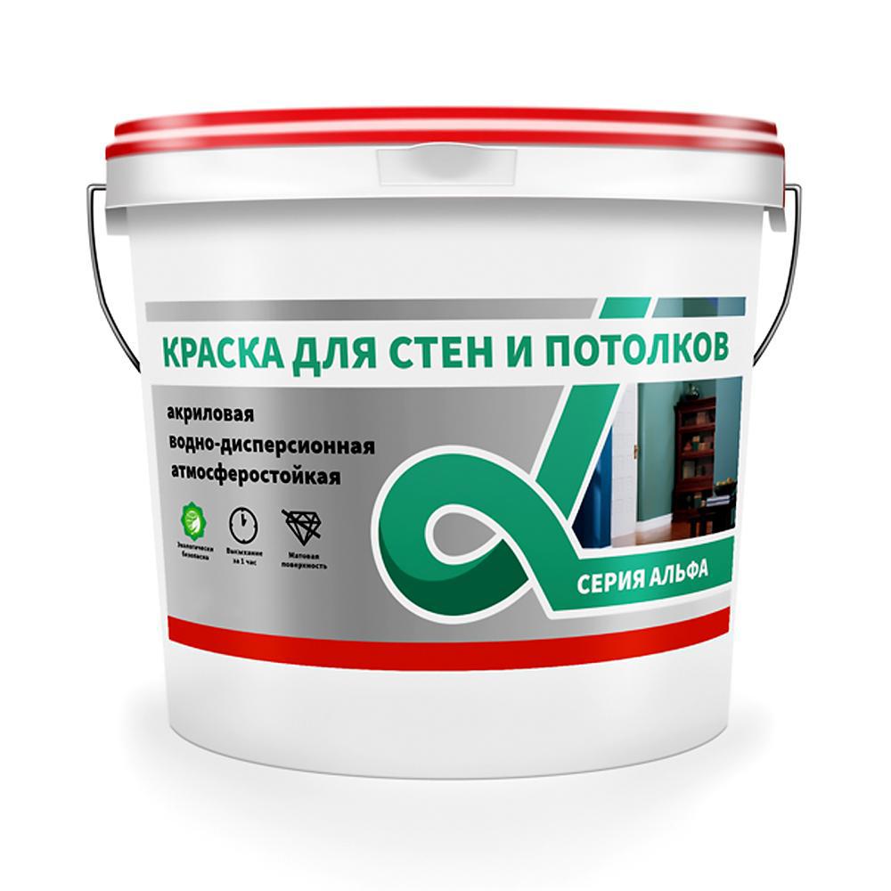 Изображение товара Краска для стен и потолков Альфа Alfavit 42758 супербелая 14 кг