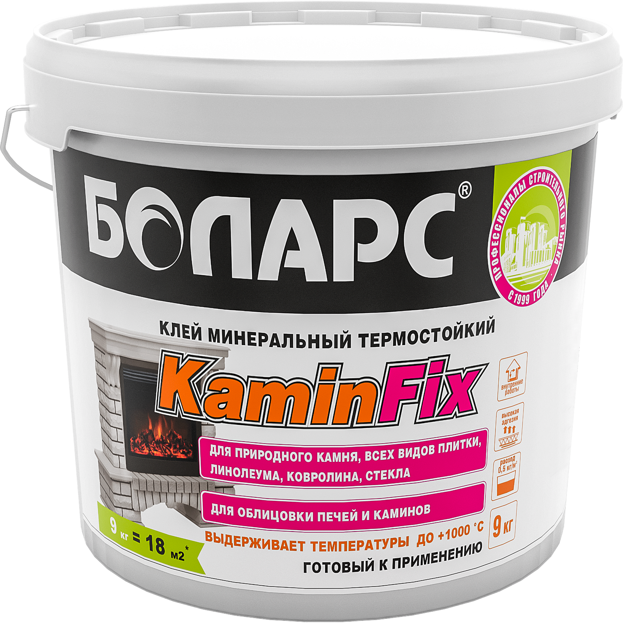 Изображение товара Клей Боларс KaminFix 9 кг Изображение товара Клей Боларс KaminFix 9 кг