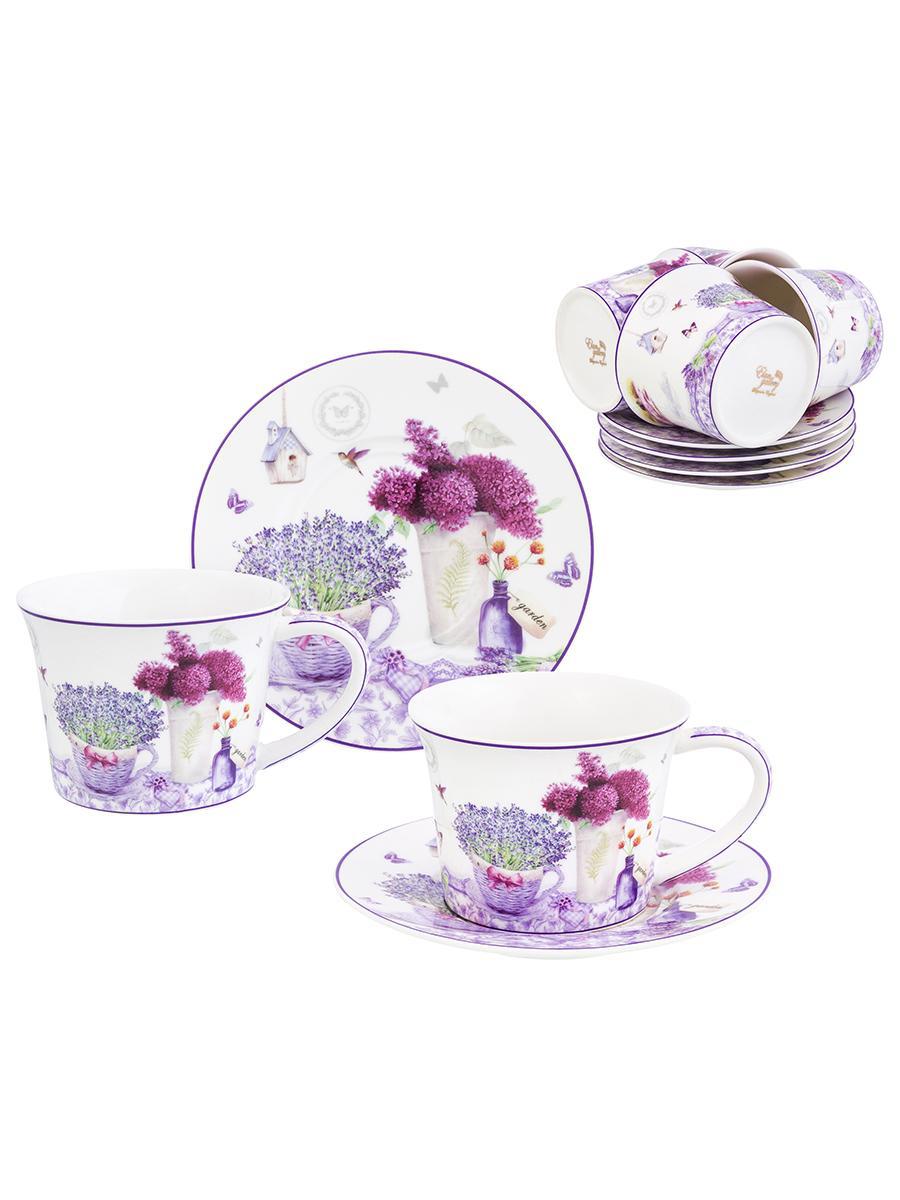 Изображение товара Чайный набор 12 предметов 270 мл Elan Gallery Лаванда