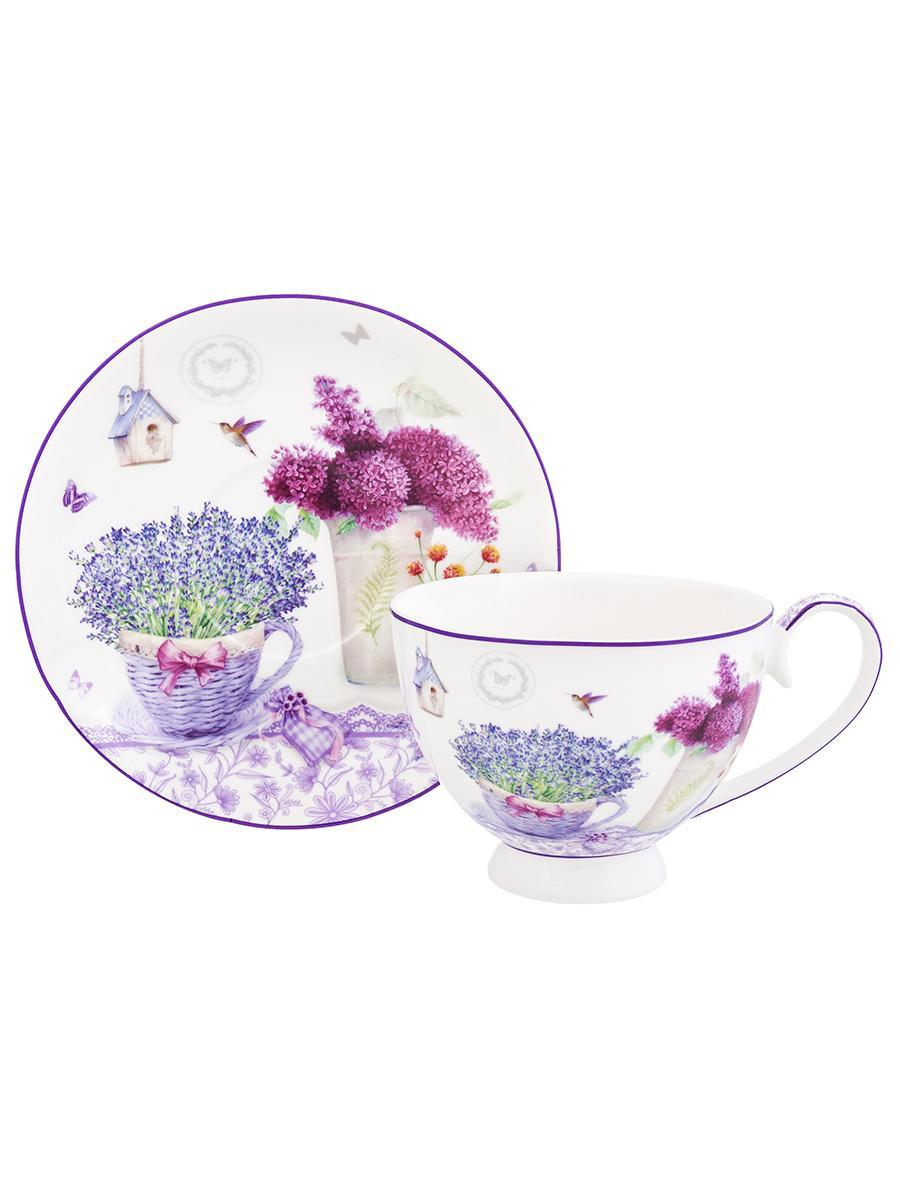Изображение товара Чайная пара Лаванда 2 предмета 300 мл фарфор ELAN GALLERY