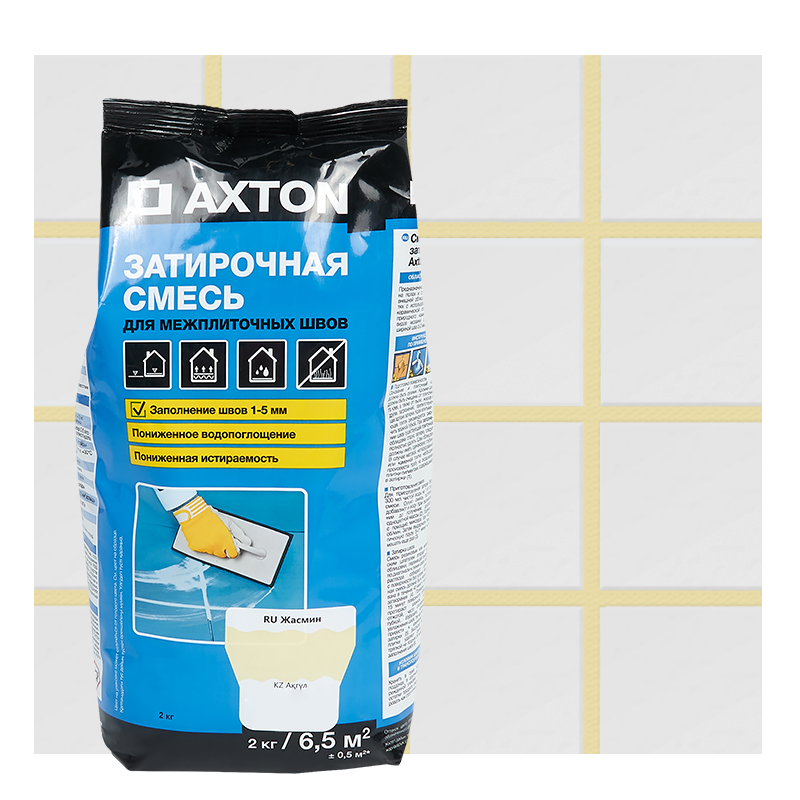Затирка цементная Axton А320 цвет жасмин 2 кг