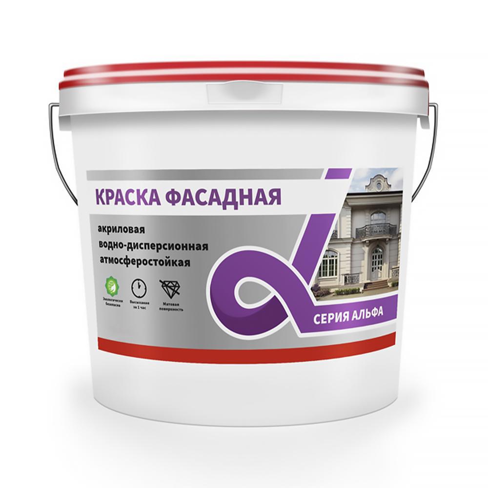 Изображение товара Фасадная водно-дисперсионная краска Alfavit Альфа для внешних и внутренних работ Изображение товара Фасадная водно-дисперсионная краска Alfavit Альфа для внешних и внутренних работ
