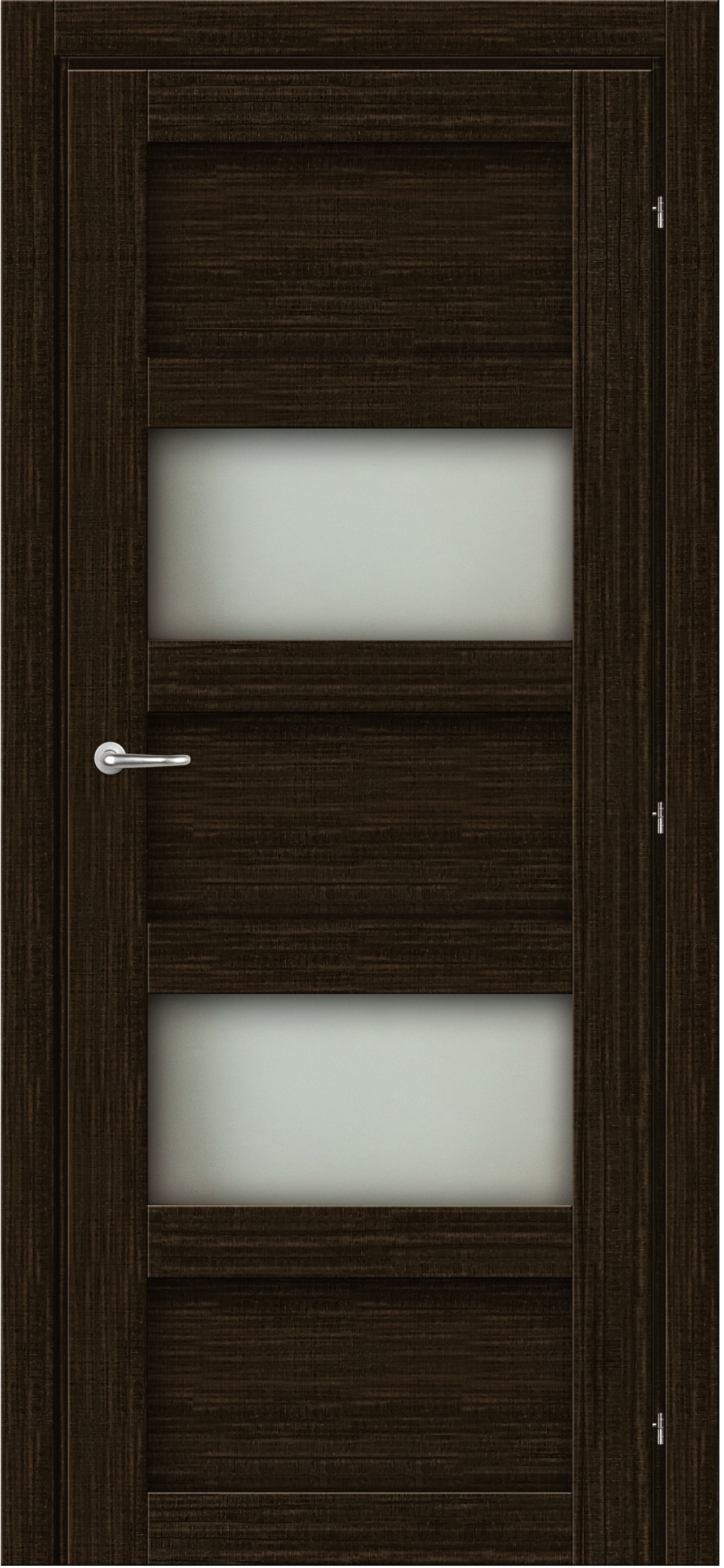 Изображение товара Дверь межкомнатная Прэсто остекленная ПВХ ламинация цвет венге 90x200 см (с замком)