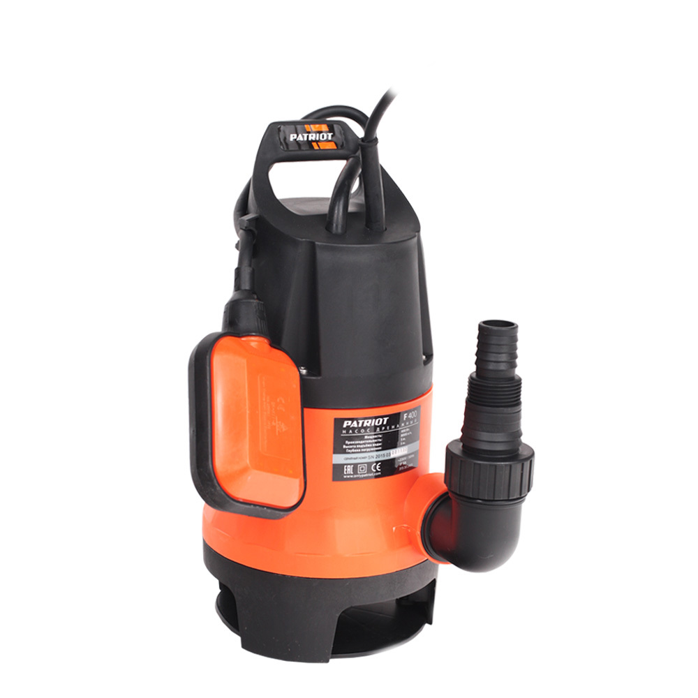 Изображение товара Насос погружной дренажный для грязной воды Patriot F 400, 7980 л/ч