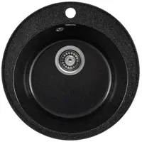 Изображение товара Мойка для кухни из искусственного камня Gerhans A05-22 черная 475х475 мм