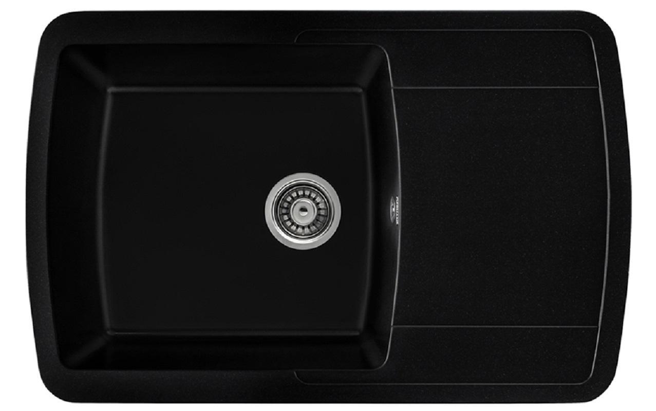 Изображение товара Мойка для кухни из искусственного камня GERHANS B29-25 оникс 780х500 мм