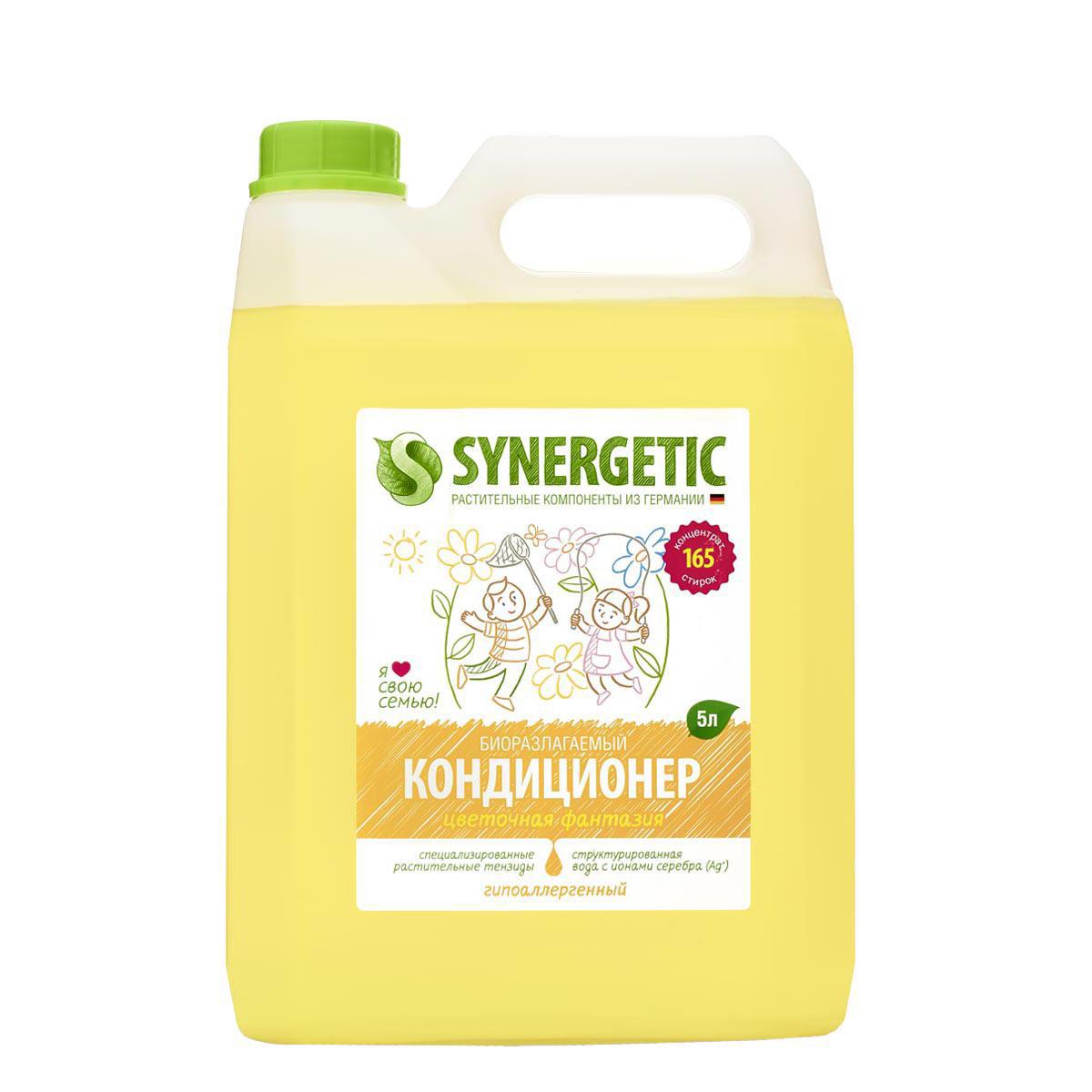 Изображение товара Кондиционер для белья Synergetic ополаскиватель цветочная фантазия 5 л