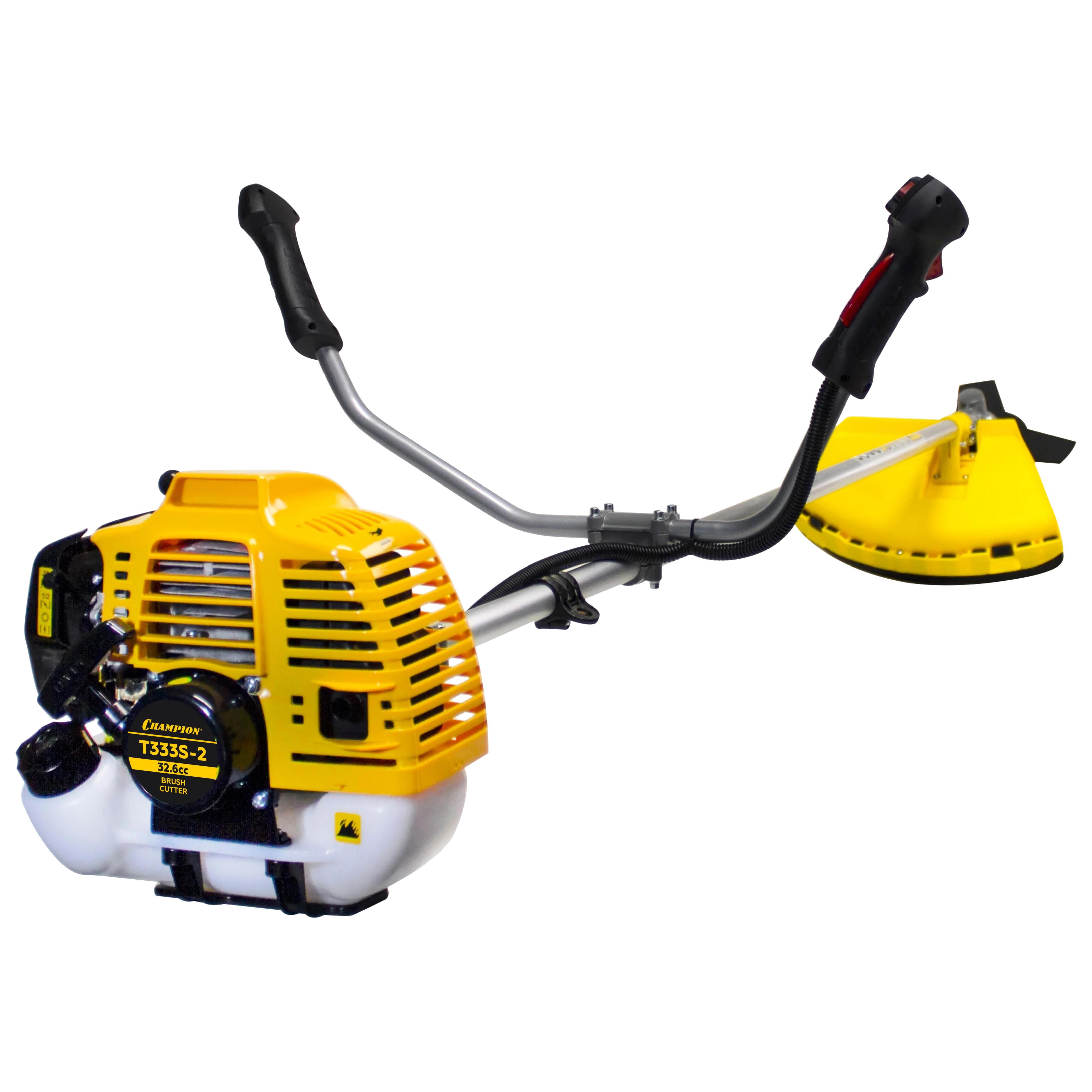 Изображение товара Бензиновый триммер Champion T333S-2 мощный для ухода за газоном и кустами