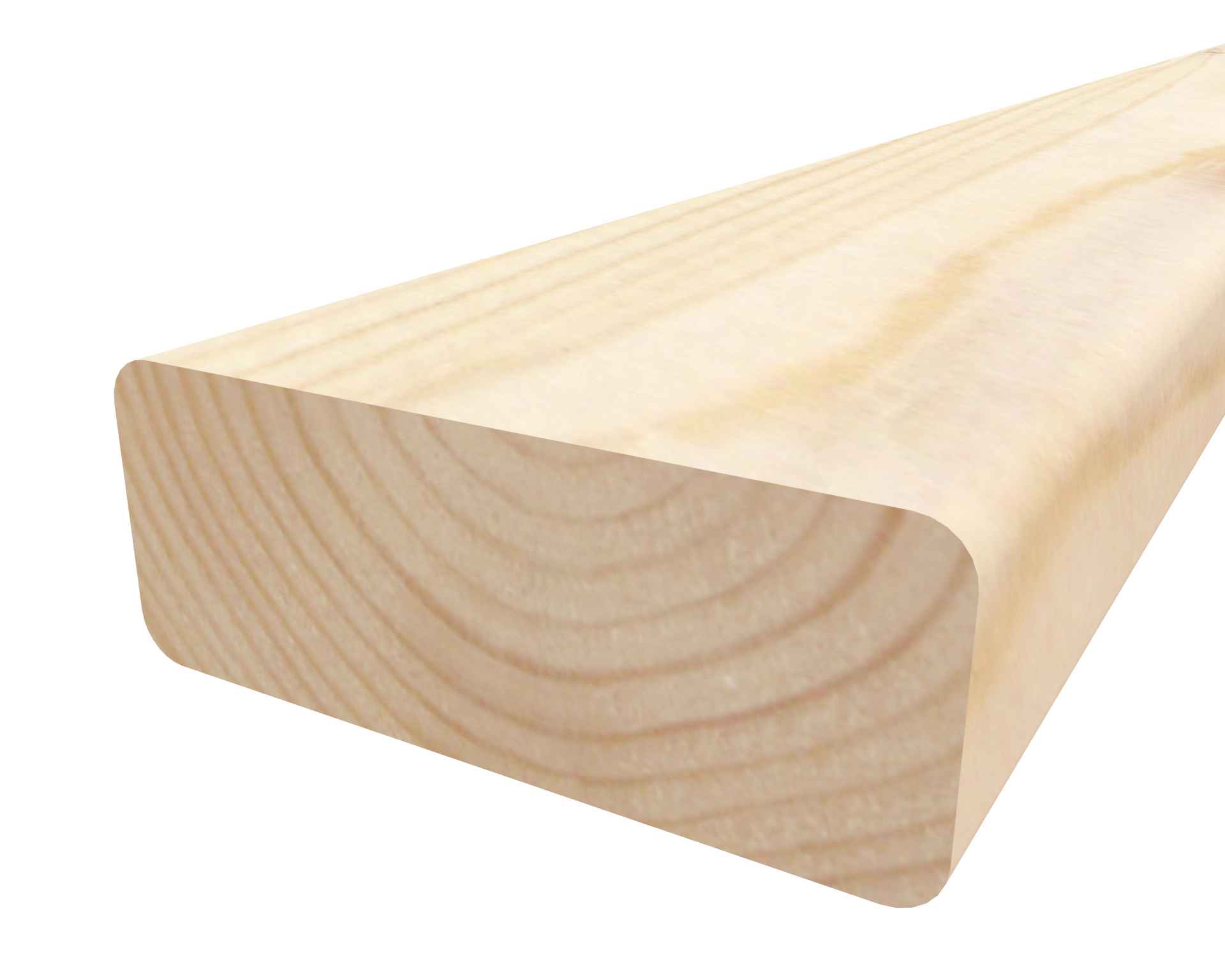 Изображение товара Декоративный брусок сращенный 19x50x1000 мм хвоя Экстра прямой с фаской угла