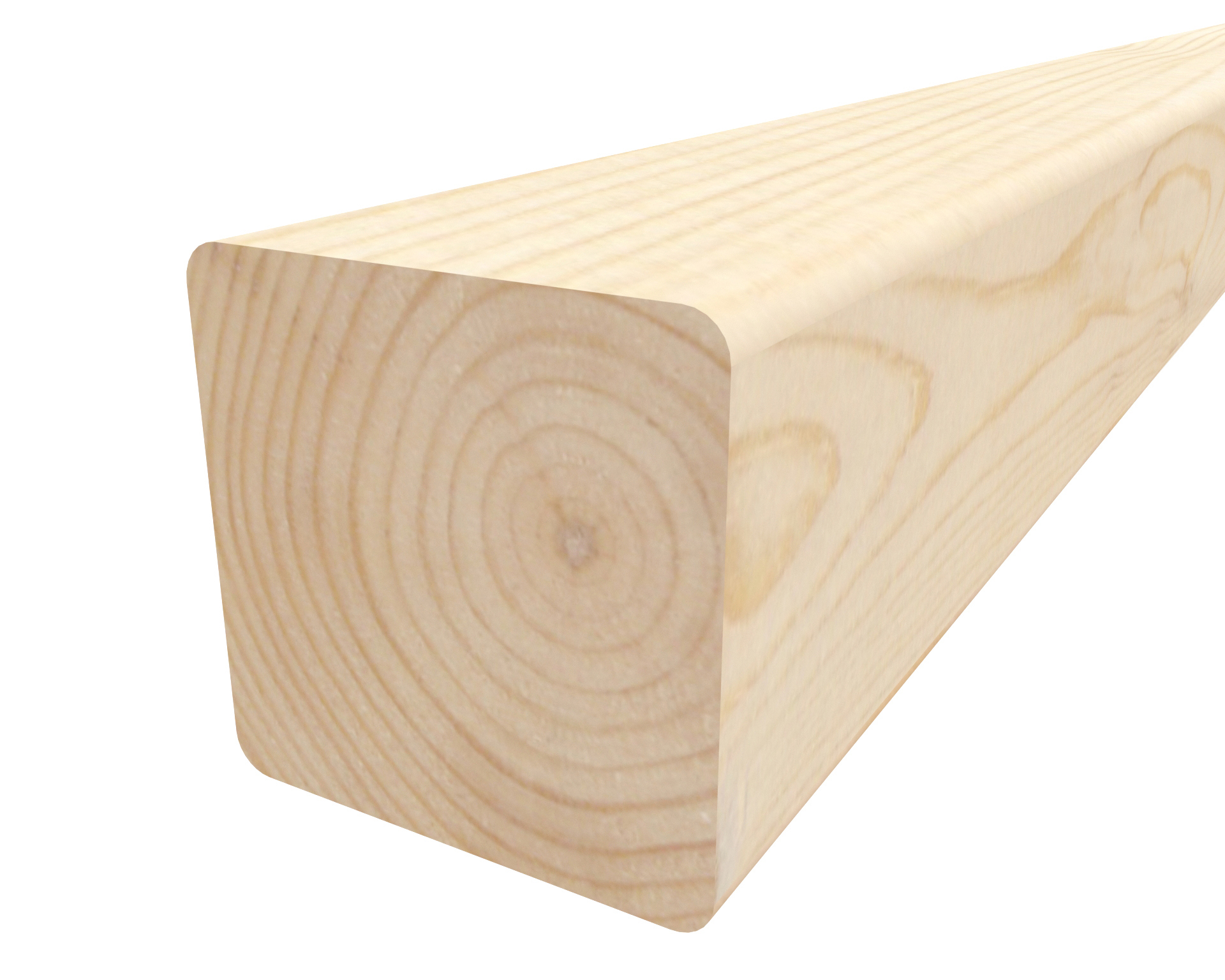 Изображение товара Декоративный брусок сращенный 40x40x1000 мм хвоя Экстра прямой с фаской угла