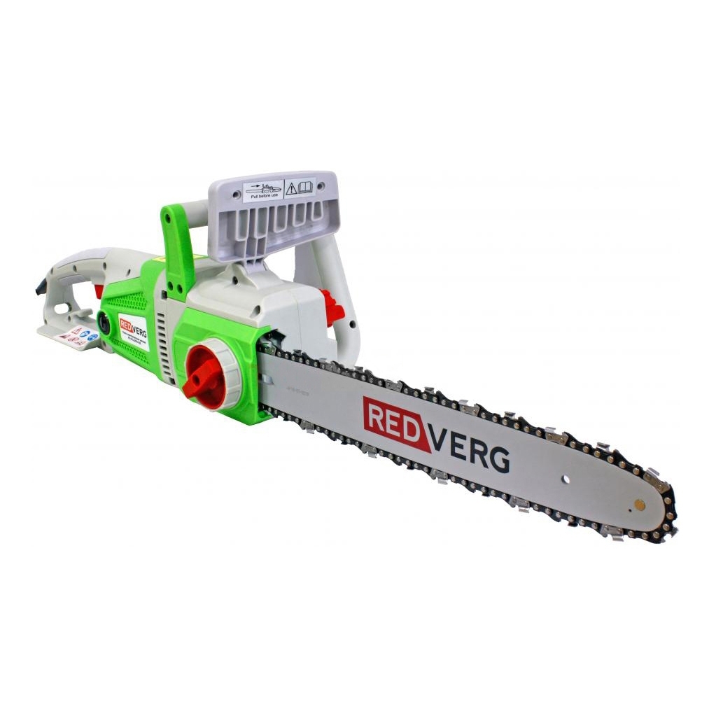 Изображение товара Электропила Redverg RD-EC2200-16S 2200 Вт шина 40 см надежное деревообрабатывающее оборудование