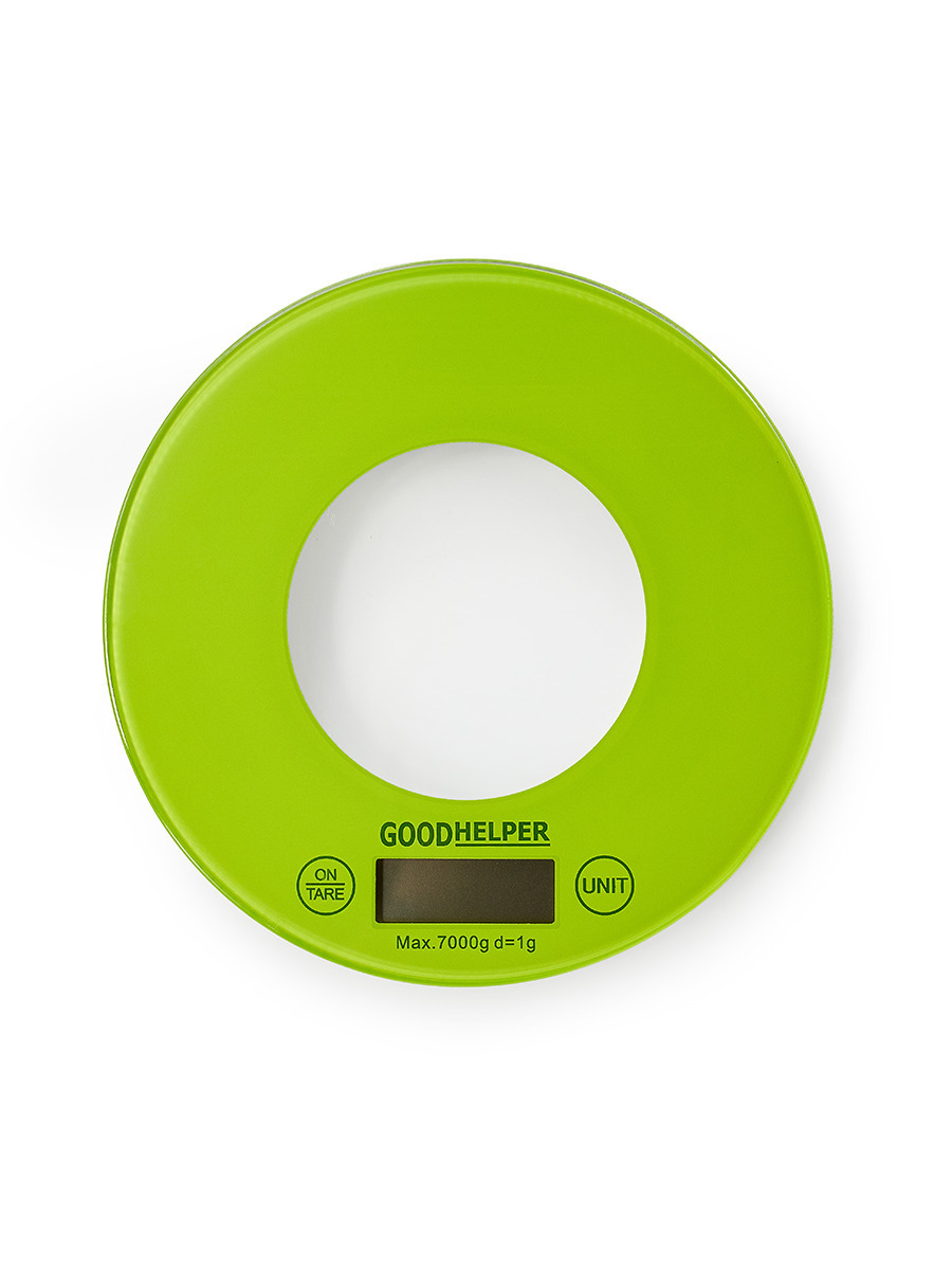 Изображение товара Электронные кухонные весы GOODHELPER KS-S03 до 7 кг зеленые compact