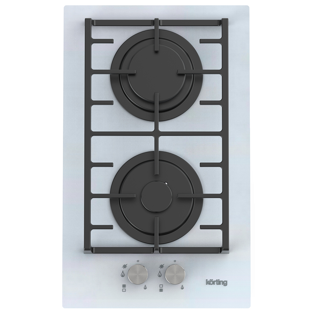 Изображение товара Газовая варочная панель Korting HGG 3825 CW 2 конфорки белая