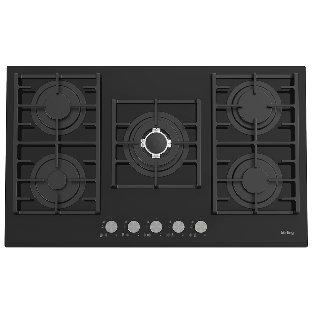 Изображение товара Газовая варочная панель Korting HGG 9835 CTN 86 см 5 конфорок черная Изображение товара Газовая варочная панель Korting HGG 9835 CTN 86 см 5 конфорок черная