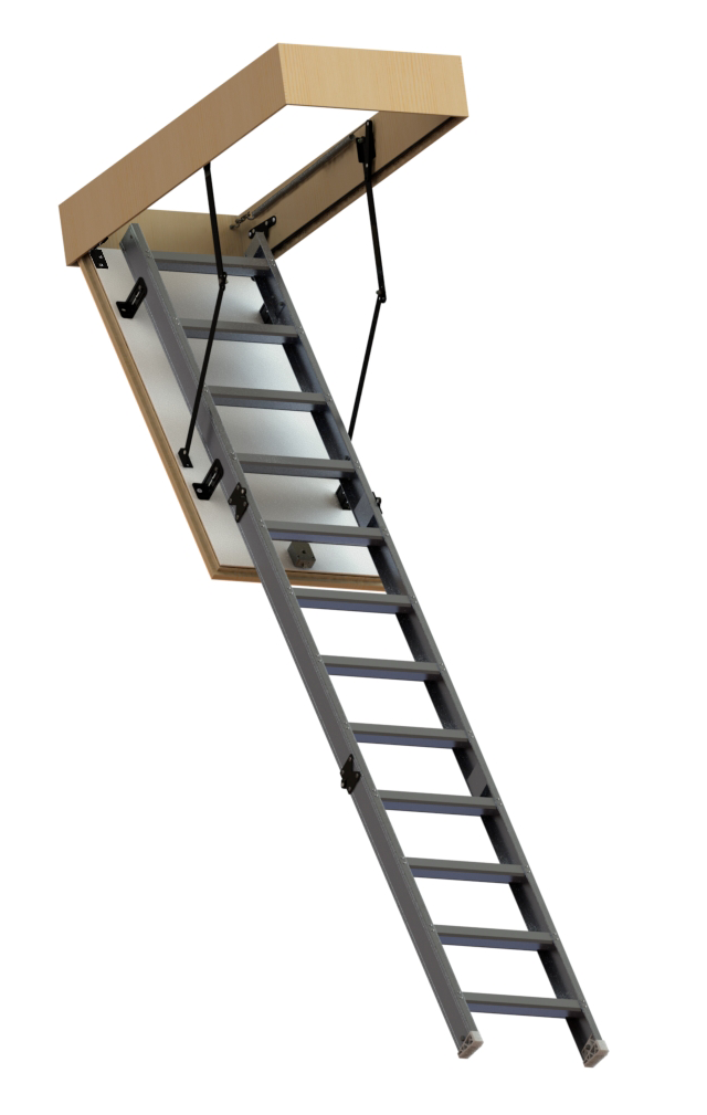 Изображение товара Лестница чердачная складная с секциями ALU 70x120x280 см