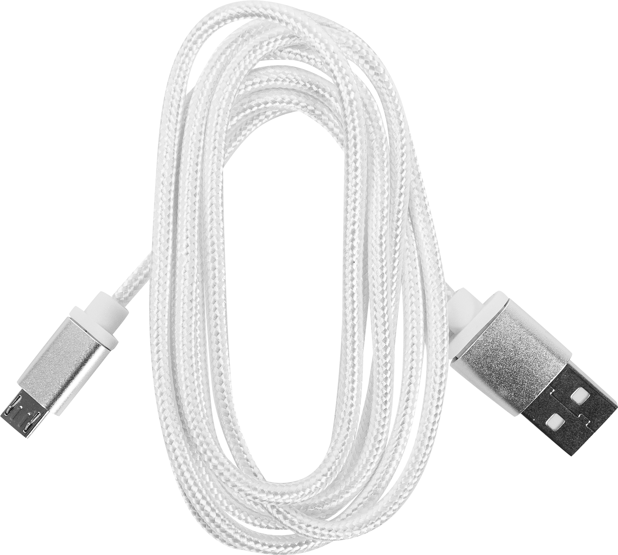 Кабель Oxion USB-micro USB 1.3 м 2 A цвет белый - 1