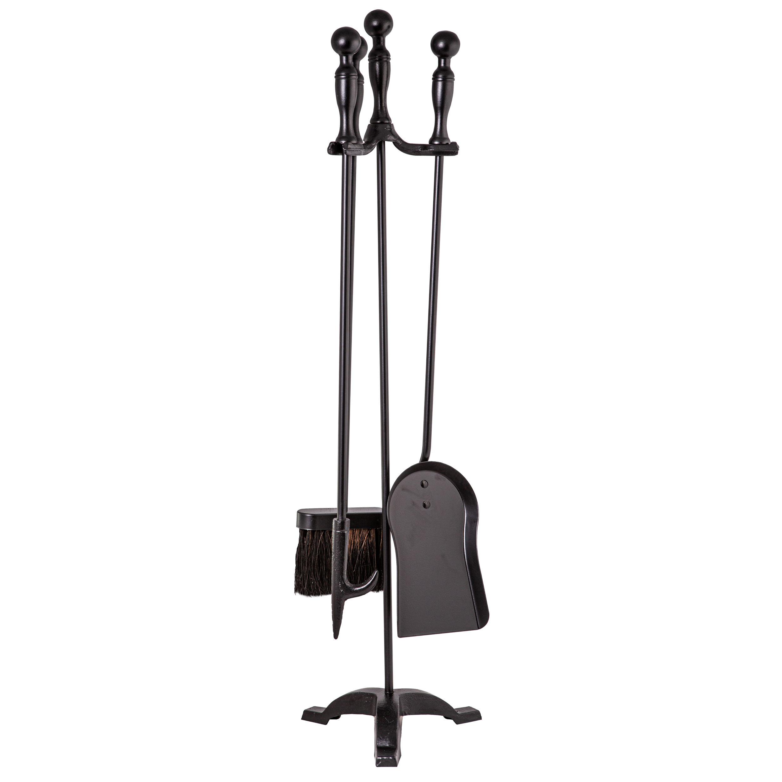 Изображение товара Чугунный набор каминных аксессуаров T41111BK 3 предмета для камина и биокамина