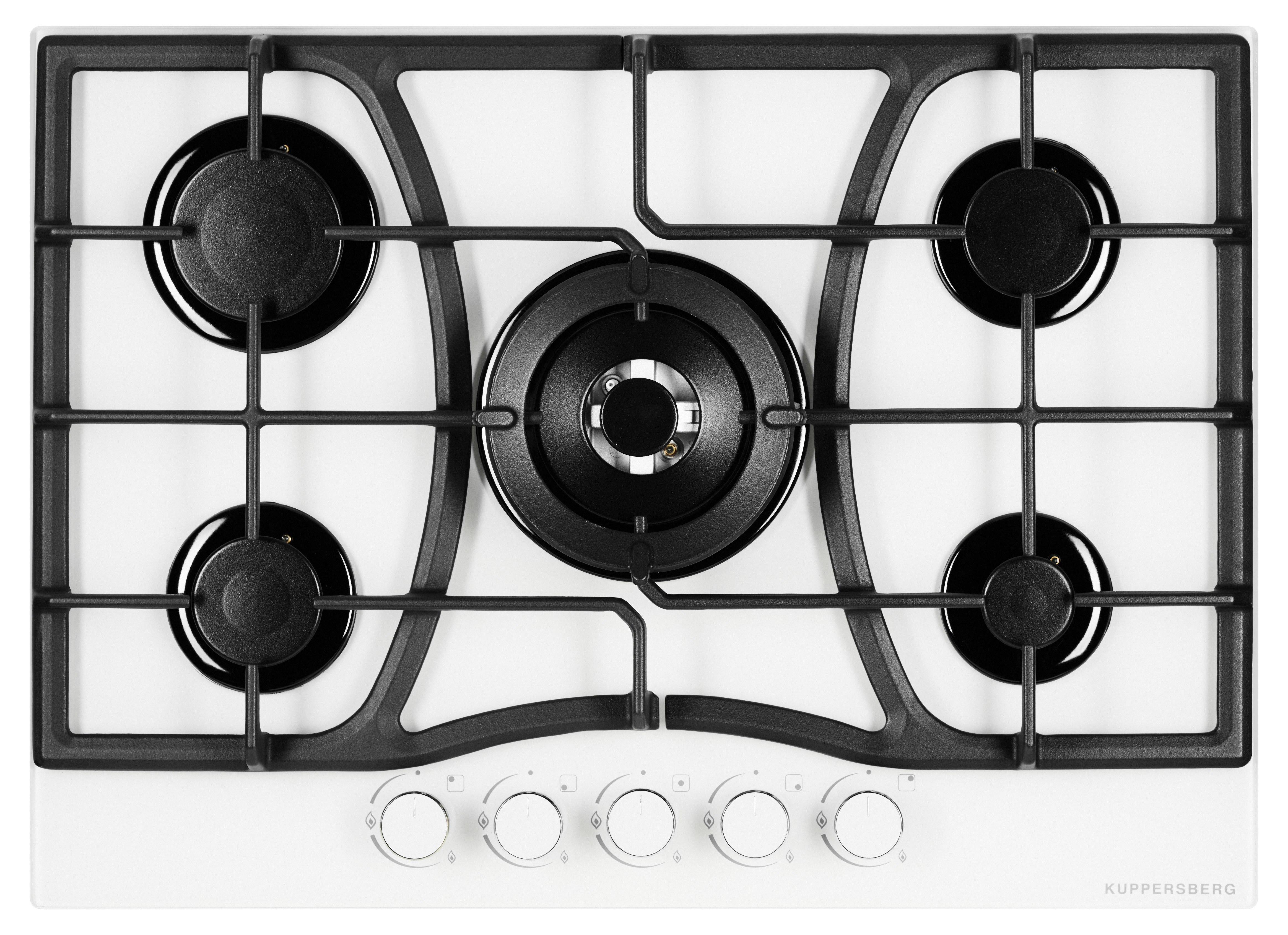 Изображение товара Газовая варочная панель Kuppersberg FG 73 W 71 см 5 конфорок цвет белый