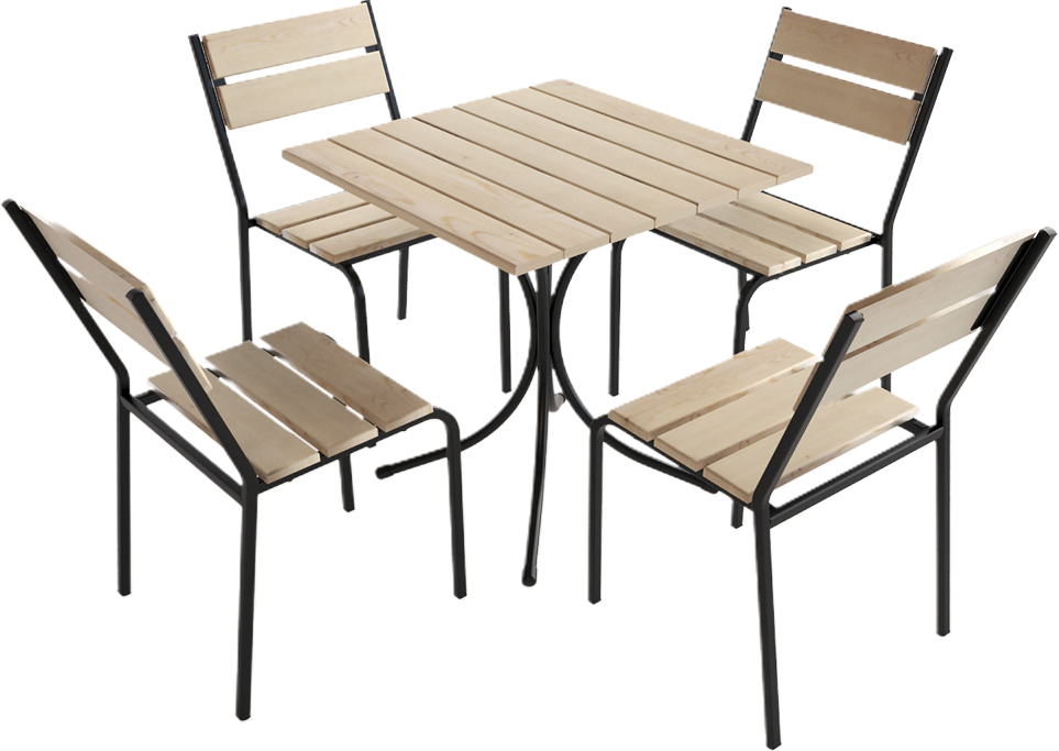 Изображение товара Набор садовой мебели Forest: стол и 4 стула для отдыха