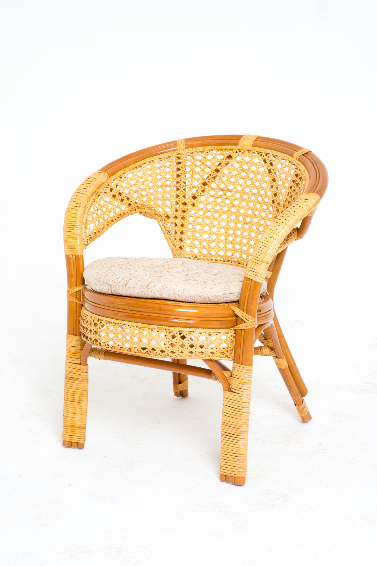 Изображение товара Кресло с подушкой Vinotti 02/15В, цвет коньяк