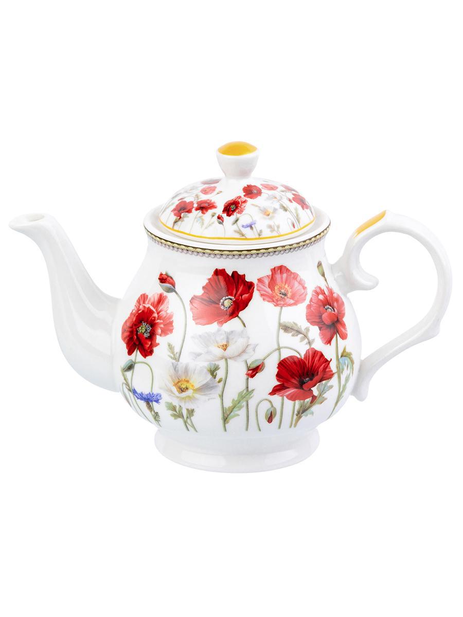 Изображение товара Чайник фарфоровый серия Маки 430 мл ELAN GALLERY