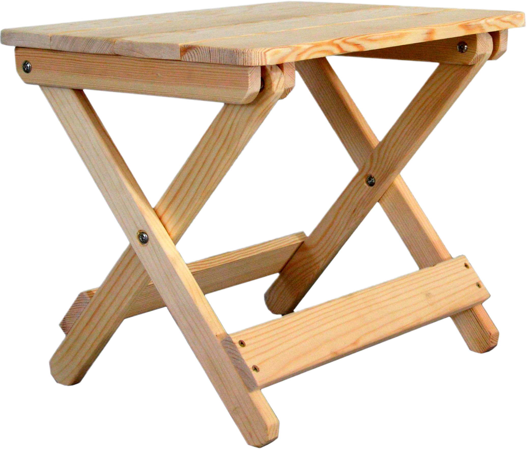 Изображение товара Складной садовый кофейный столик из дерева бежевый 50x40x43 см