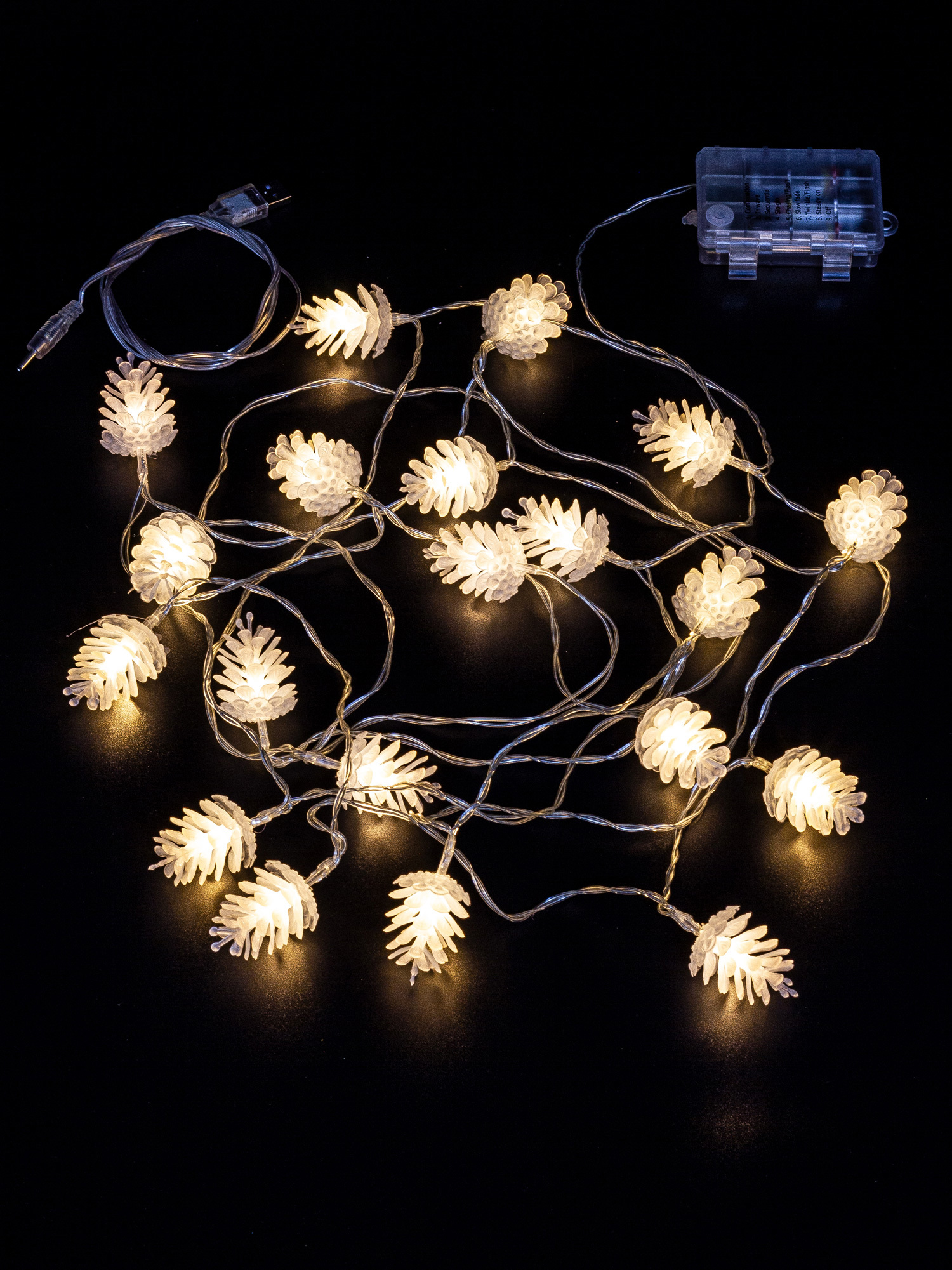 Изображение товара Электрогирлянда внутренняя наружная ARTSTYLE 3.8м теплый белый светодиод