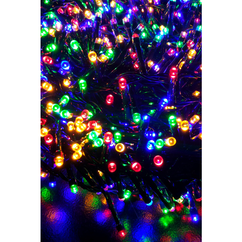 Изображение товара Электрогирлянда комнатная Winter glade 4607184613949 нить 11 м 550 ламп мультиколор 8 режимов работы