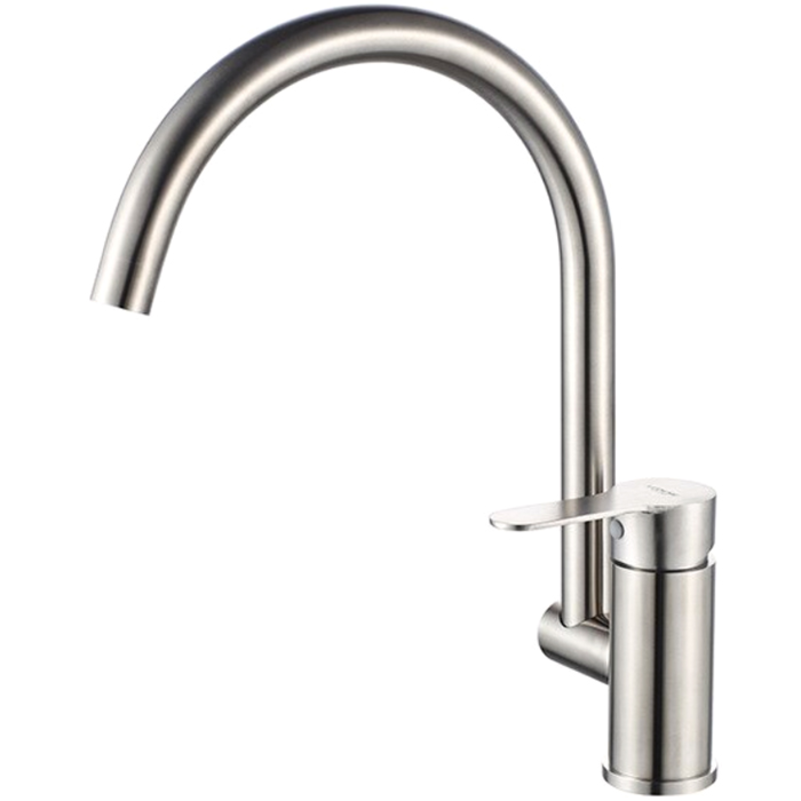 Изображение товара Смеситель для кухни LEDEME L74003 сатин однорычажный надежный качественный