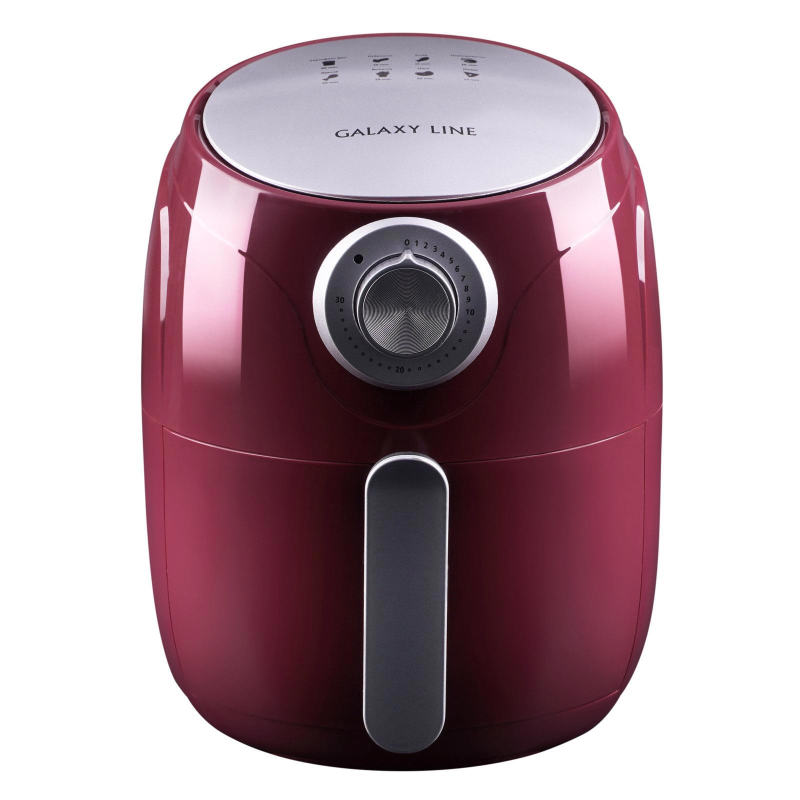 Изображение товара Аэрогриль Galaxy Line GL2522 1.5 л бордовый для здорового приготовления блюд