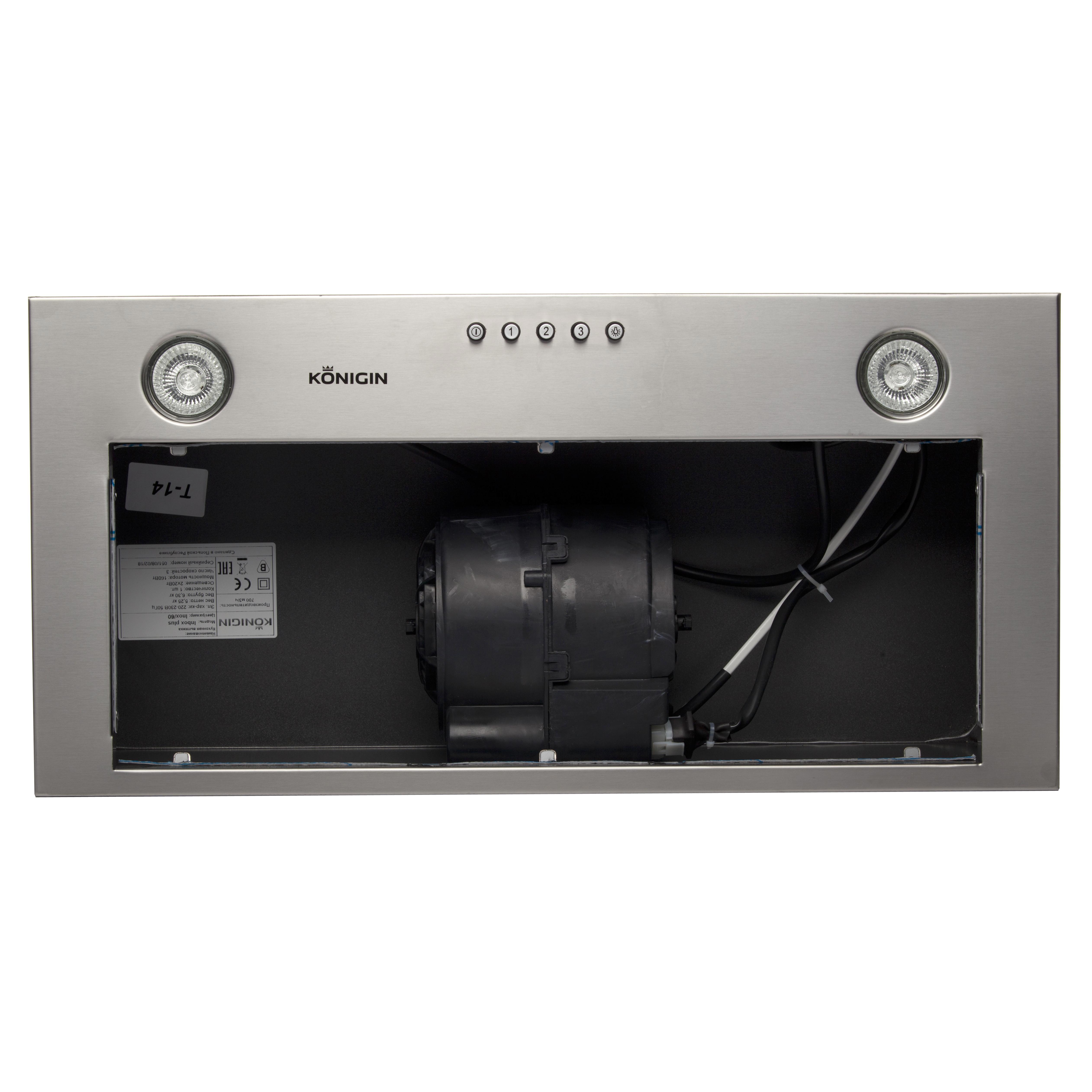 Изображение товара Встраиваемая вытяжка Konigin 101116 60 см цвет сталь